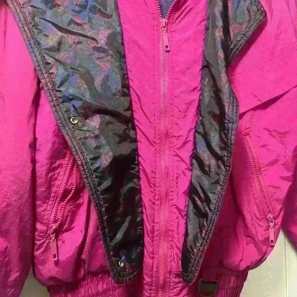 Hot Music Vintage 80s 90s Purple Pink Ski Jacket Size XL - Picture 11 of 13